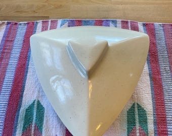 Santa Anita Ware MCM Serving Set Covered Speckled Triangle Shaped Made in CA