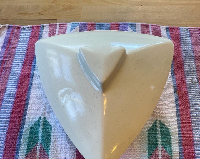 Santa Anita Ware MCM Serving Set Covered Speckled Triangle Shaped Made in CA