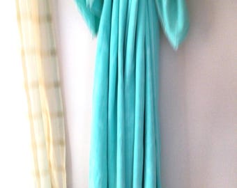 Boras Sweden Textiles Cotton Aqua White Twin Duvet Cover