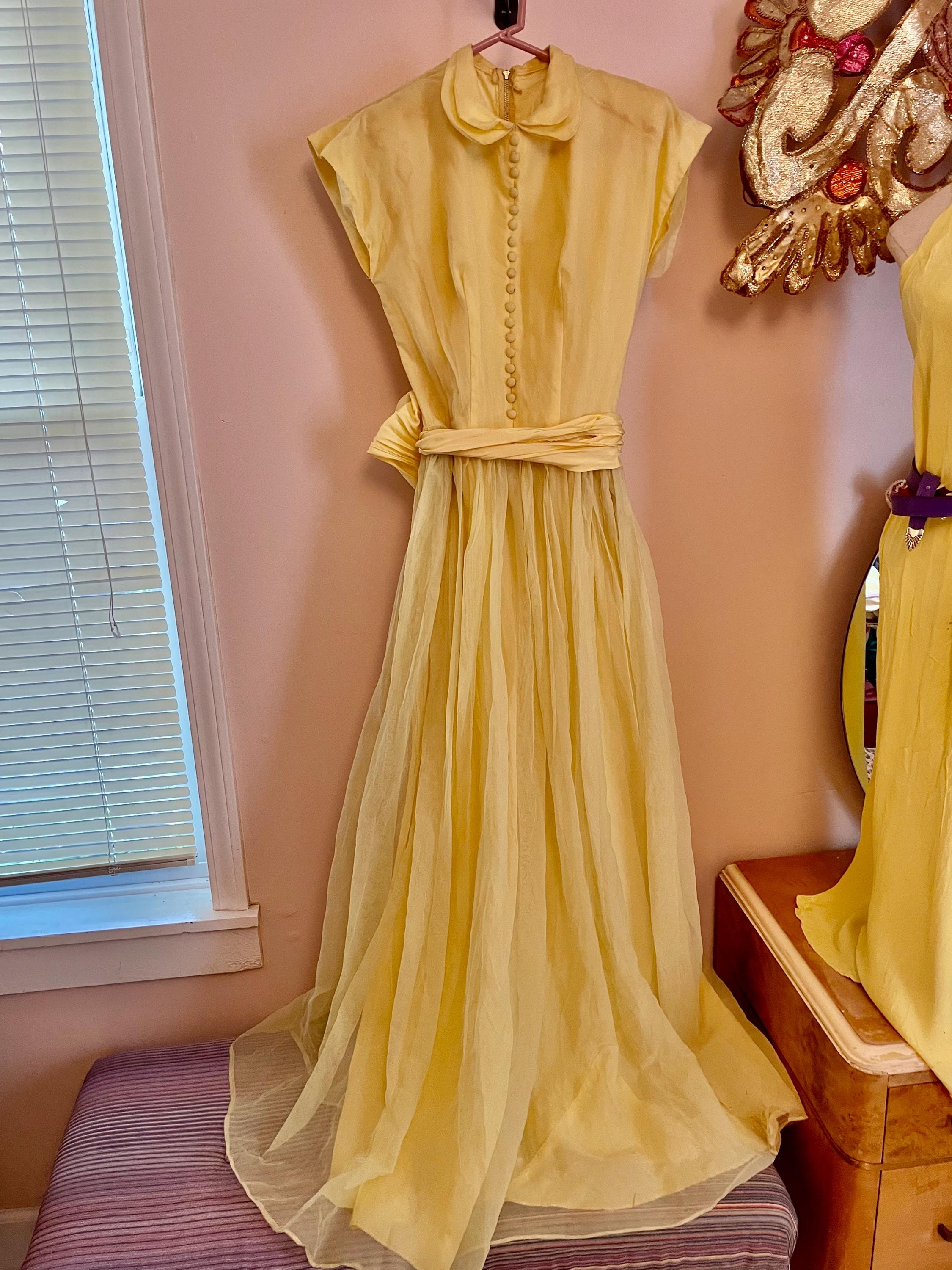 1940s vintage bridesmaid dresses Dress Length-Standard