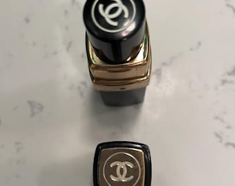 VTG Chanel Flacon Mini 15ml Glass Refillable Chanel No.5 Screw Cap Scant Remains Circa 1950s Embossed w NY DIST.