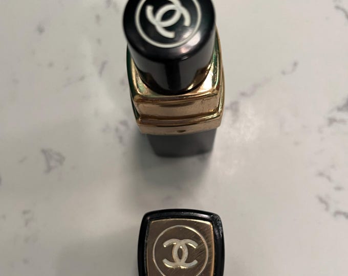 VTG Chanel Flacon Mini 15ml Glass Refillable Chanel No.5 Screw Cap Scant Remains Circa 1950s Embossed w NY DIST.