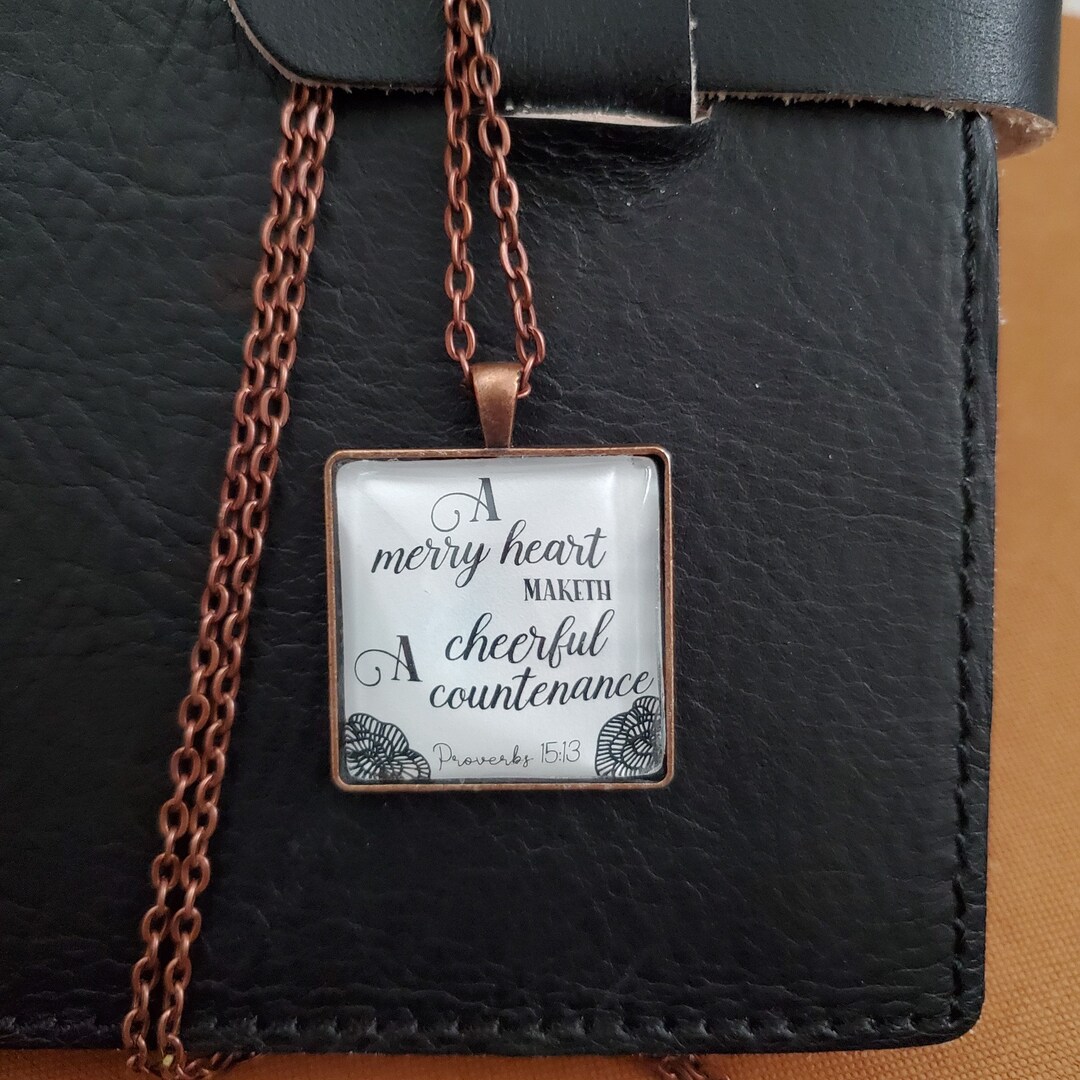 KJV Gift, Christian Jewelry, Bible Verse Necklace, Gift for Her, Faith