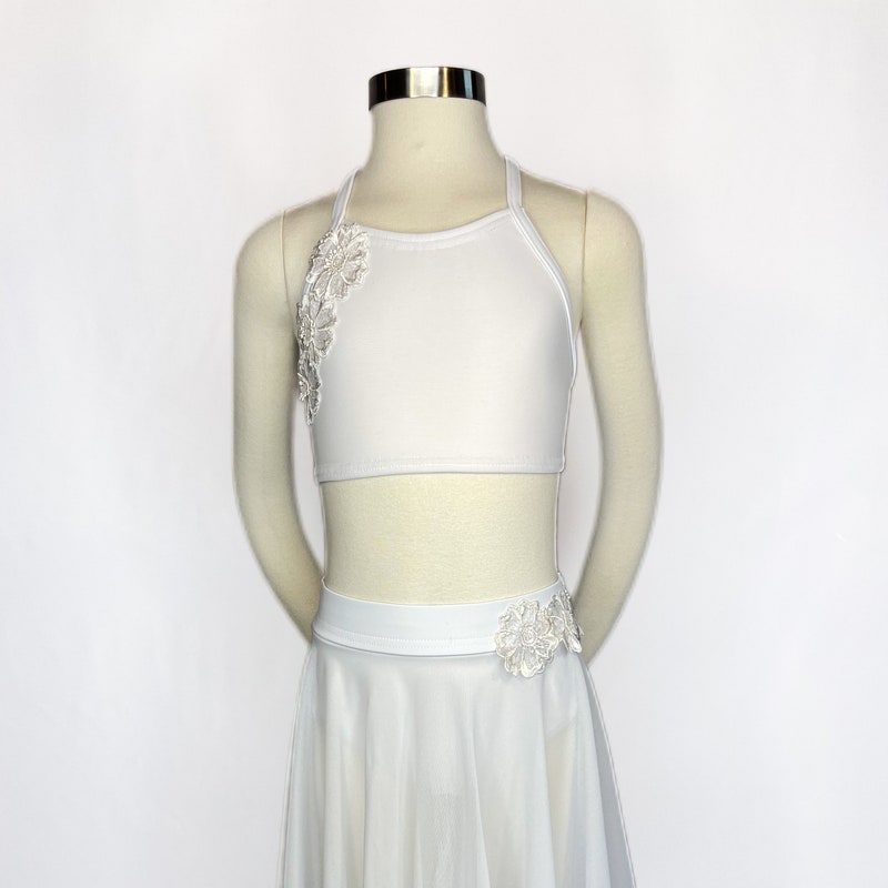 Adult white dance dress 13524