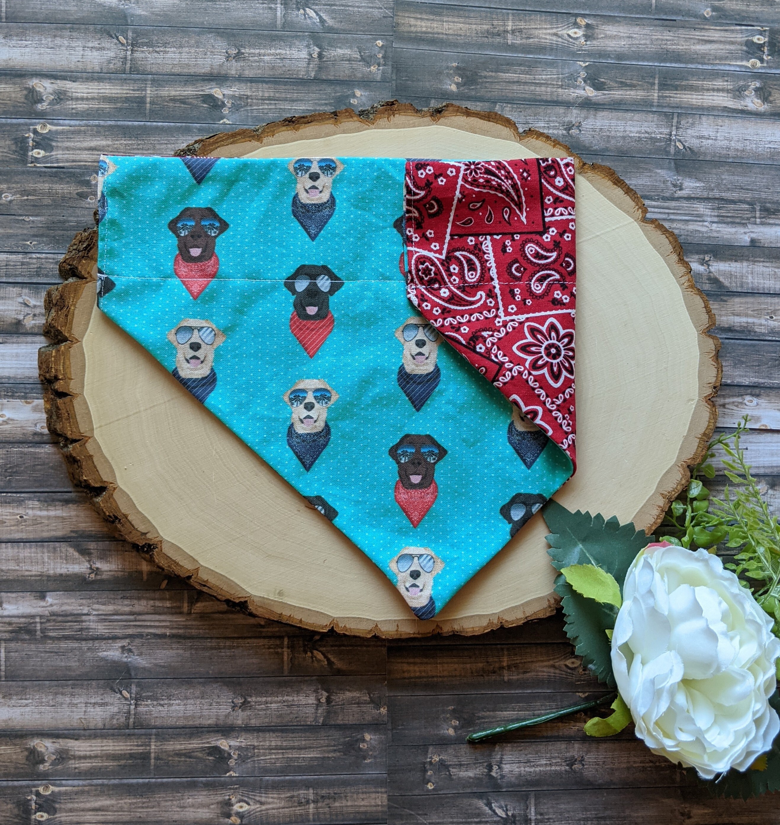 Rock n' Ollie Bandana / Labrador Retriever Lab Bandana / Etsy