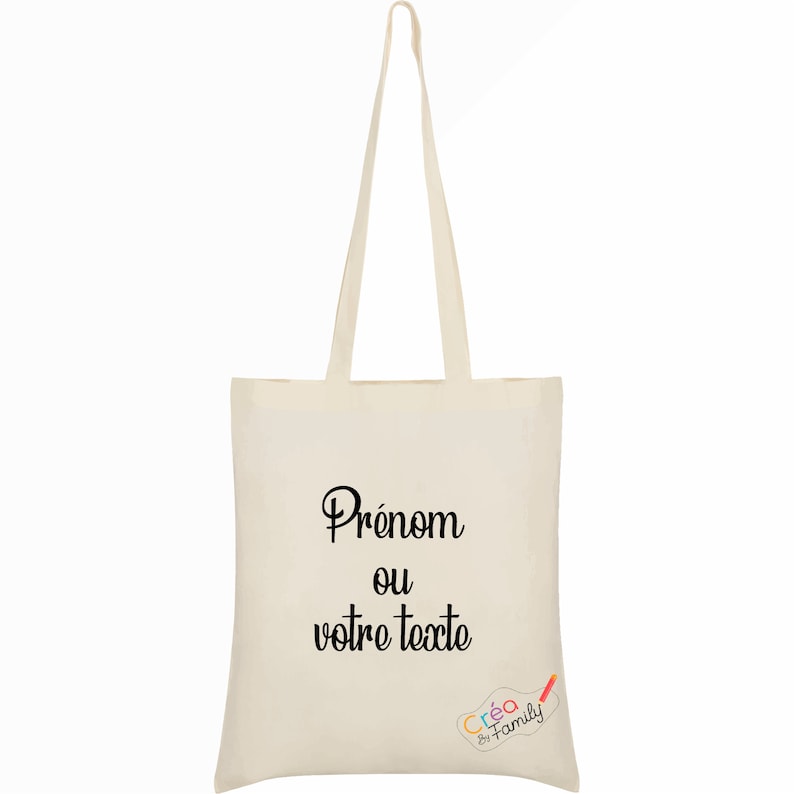 11 Borsa totes, borsa shopping in cotone personalizzata, testo, nome, frase immagine 1