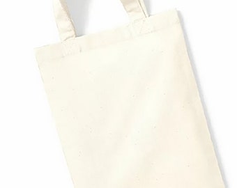 Mini tote bag 100% coton naturel à personnaliser