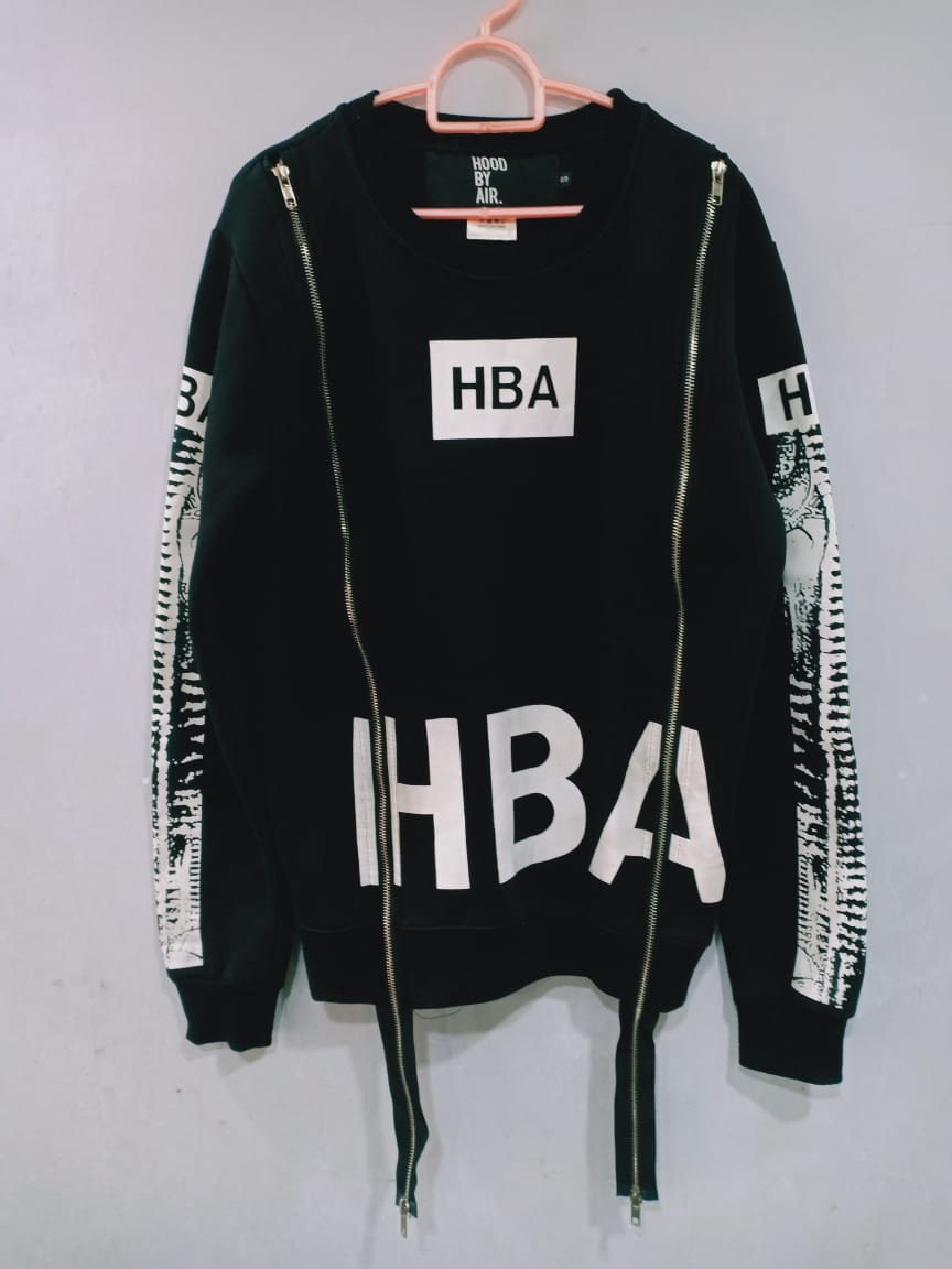 Hood by Air HBA Full Double Zipped Skeleton Sweatshirt T-shirt - Etsy