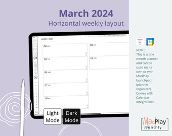 Dated digital planner 2024 goodnotes, iPad planner, Android planner, productivity planner stickers, weekly planner, monthly planner, daily