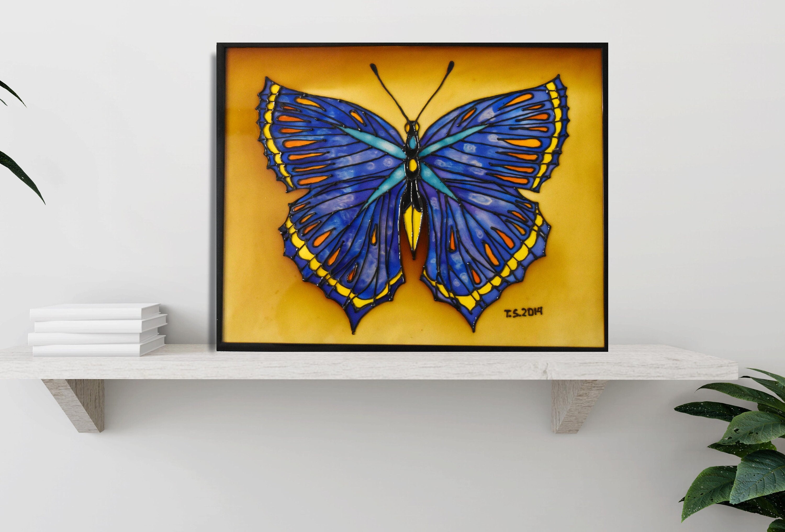 Monarch Butterfly Painting: Acrylic Insect Art Small - Shop - Inspire Uplift
