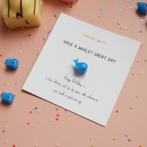 Süße Wal Geburtstagskarte | Have A Whaley Great Day | Tier Pun Karte | Personalisierte Botschaft | Quarantäne Geburtstag