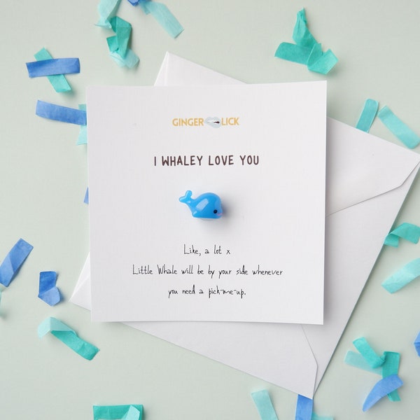 Cute Anniversary Card for Husband Wife Boyfriend Girlfriend | Thinking of You | I Whaley Love You | Send Some Love