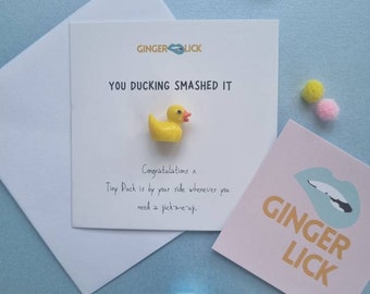 good thinking of you gifts for him Congratulations Gift | You Ducking Smashed It | New Job | Exams | New Home | Graduation | Proud of You | Cute Friendship Present | Results
