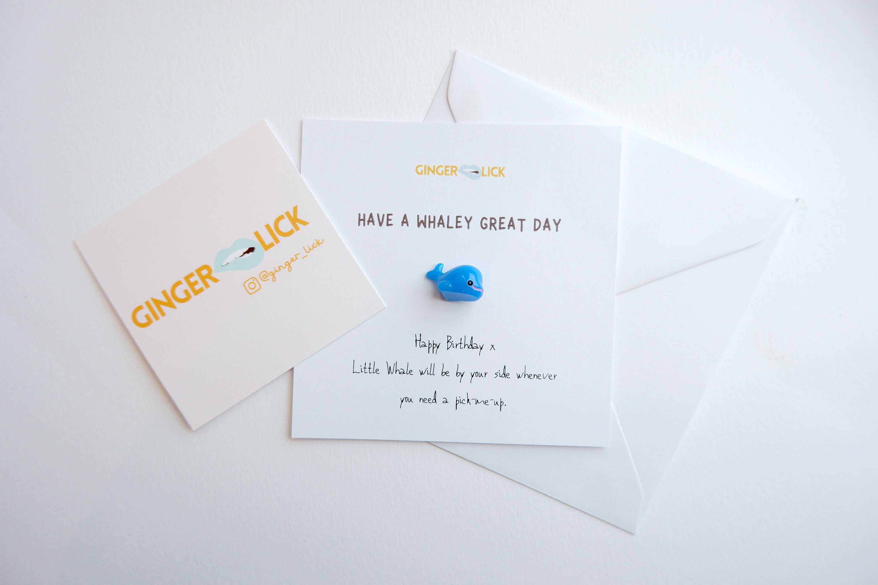 Cute Whale Birthday Card Have A Whaley Great Day Animal | Etsy