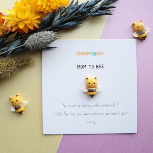 Carino Baby Shower Gift Card / mamma per ape / mamma per essere regalo di carta / personalizzato con messaggio personalizzato / regalo carino / Baby Shower