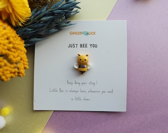 Cheer Up Gift | Motivation | Affirmation Gift | Just Bee You | Bee | Personalised Custom Message | Cute Friendship Present |