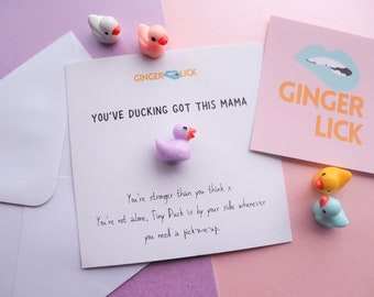 New Mum Gift Card | You've Ducking Got This Mama | Mum Positivity Gift | Personalised with Custom Message | Encouragement | New Baby