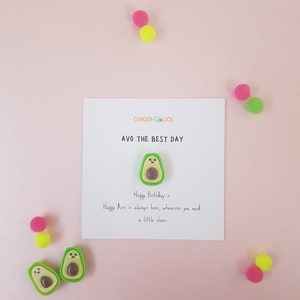 Cute birthday card | Avo the best day | Pun card | Birthday gift with personalised message | Avocado