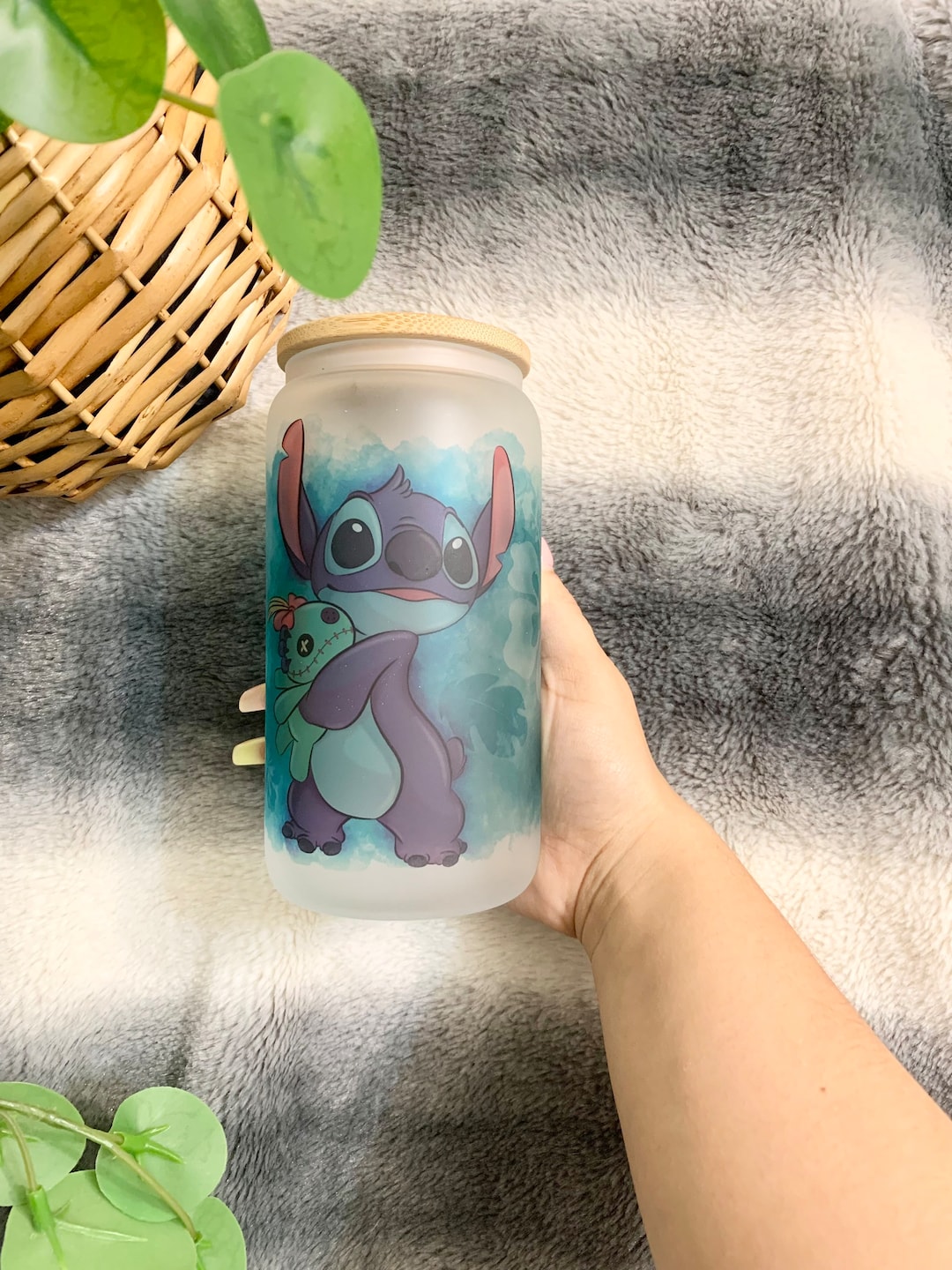 Stitch glass cup | Stitch tumbler | Lilo and Stitch cup