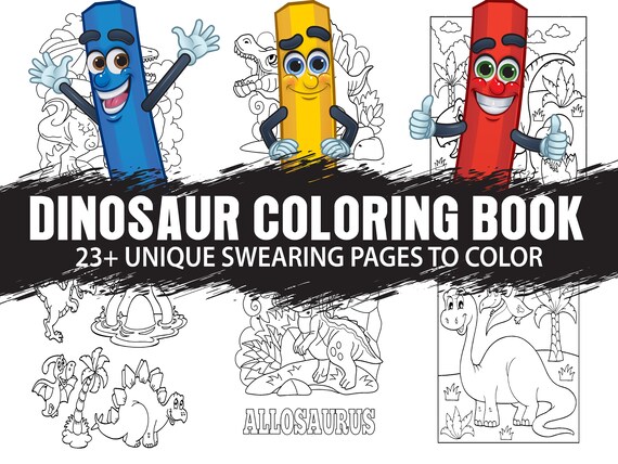 Download Dinosaur Coloring Book Dino Coloring Page Kdp Interior An Etsy