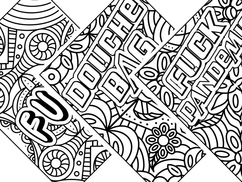 Download Swear Words Coloring Book for Adult Kdp Interior An ...