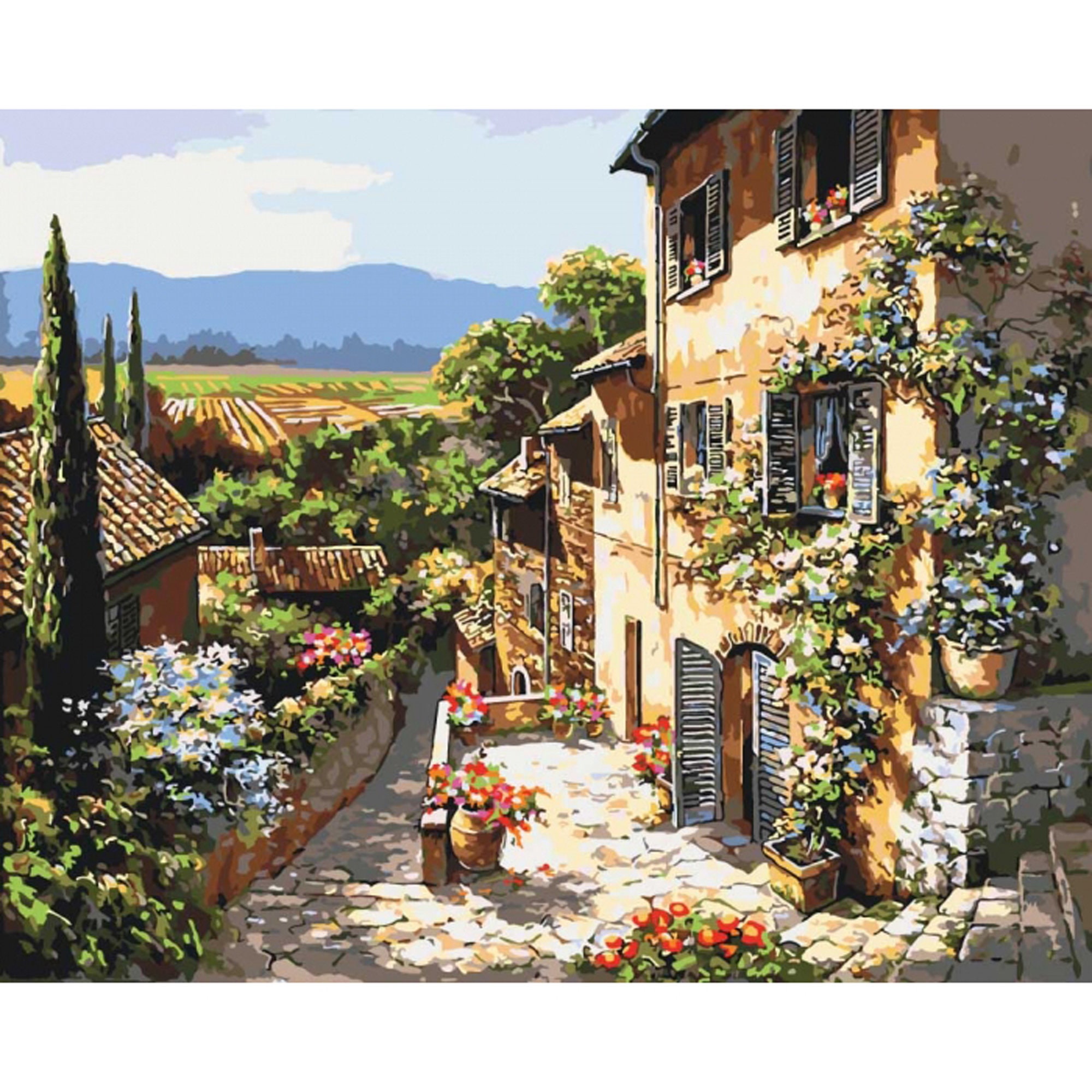 Italy Paint by numbers kit Adult Tuscany Painting by number Etsy