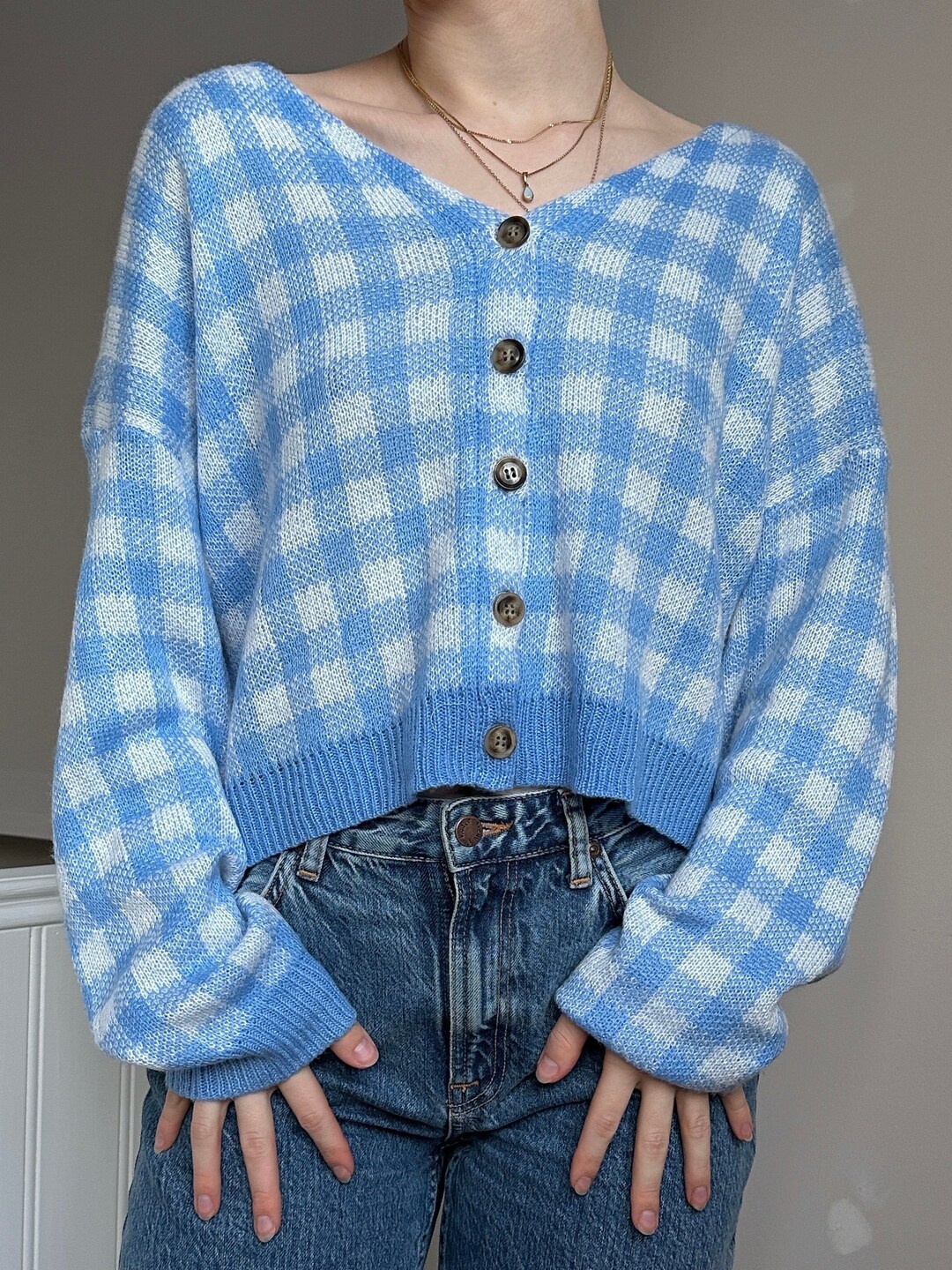 Blues Sweater Knit Cardigan