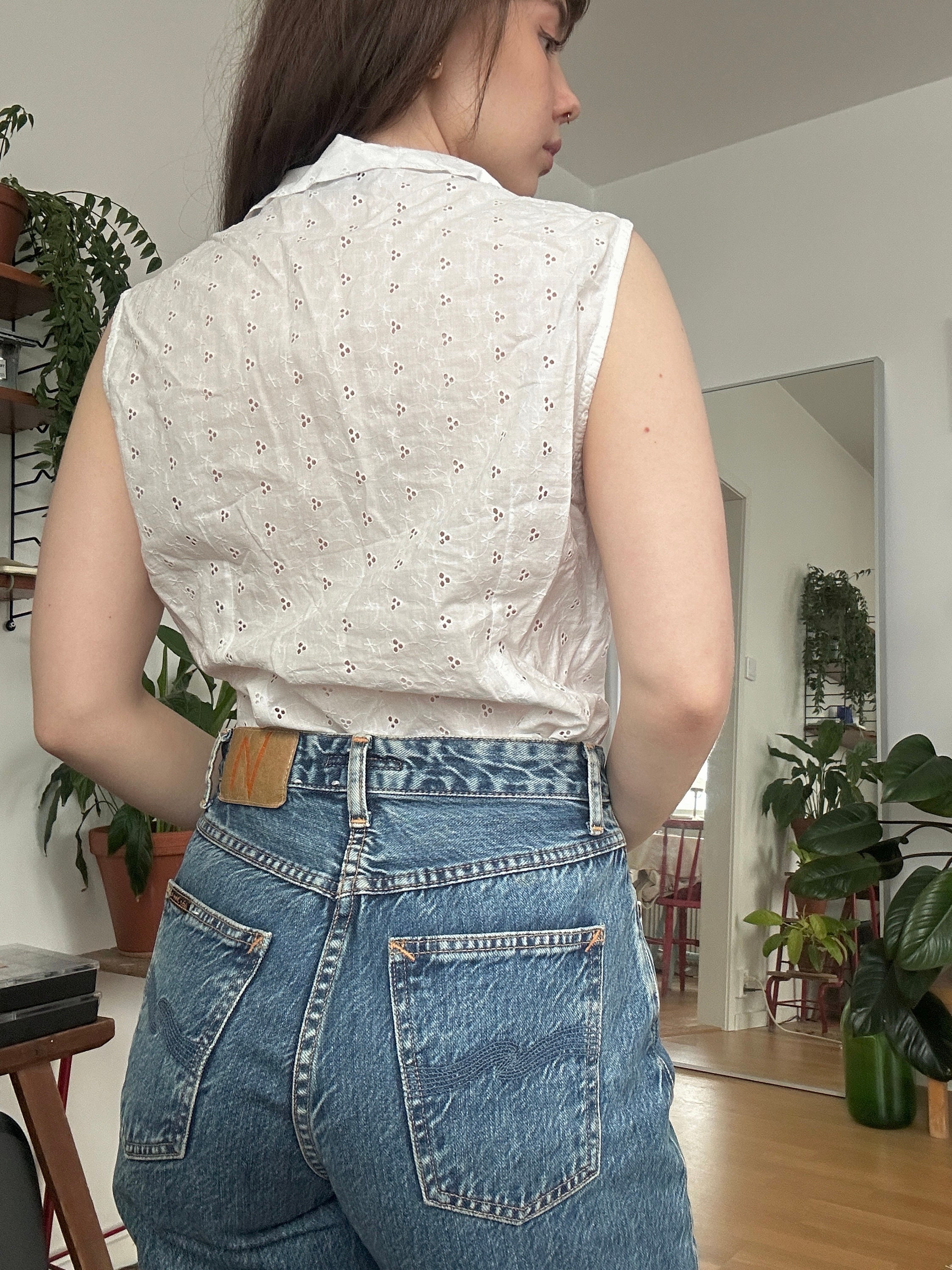 1980年代ヴィンテージ ホワイトレースブラウス | 半袖 | XS-S - Etsy 日本