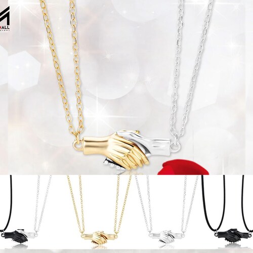 Magnetic Shaking Hands Pendant With 