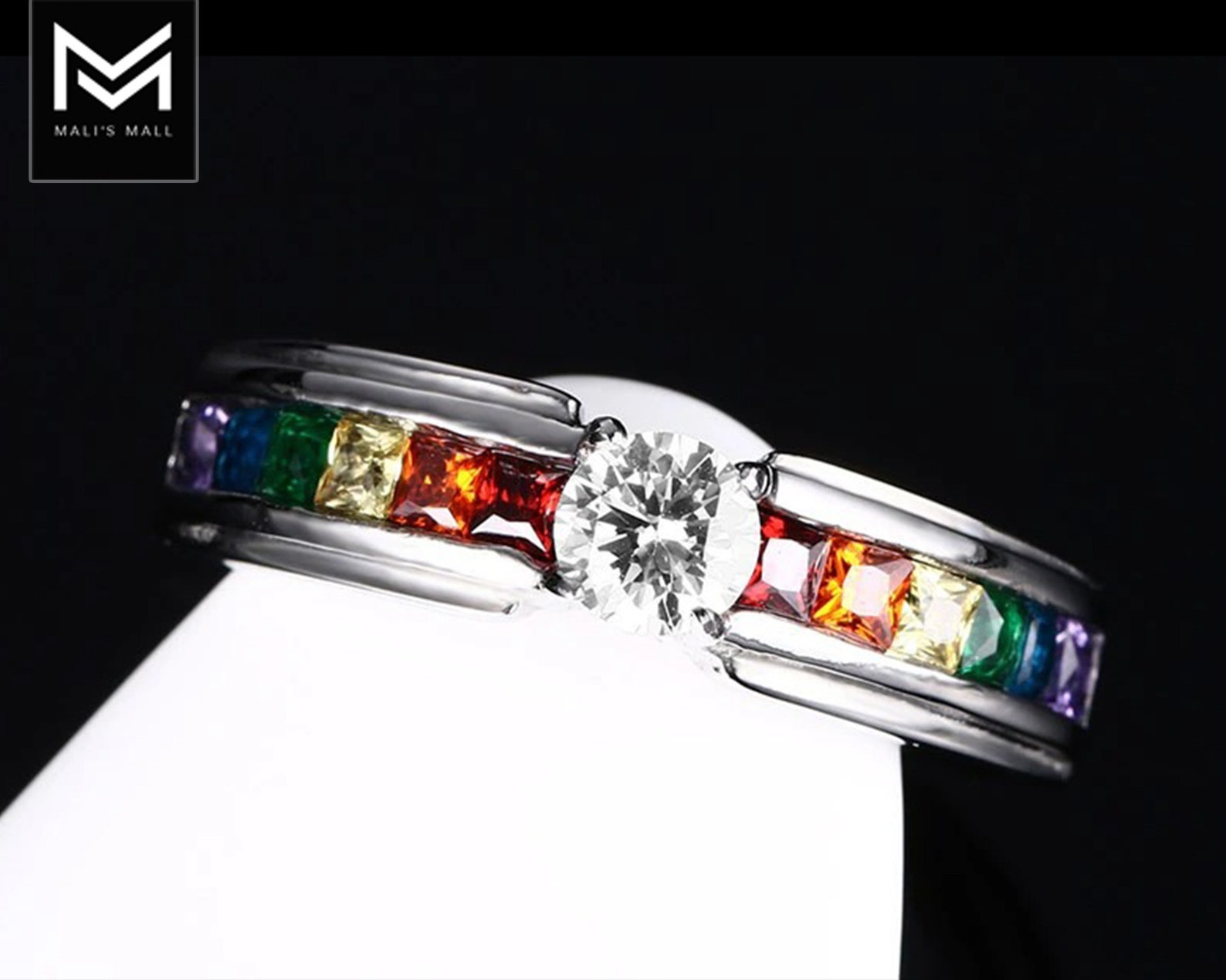 Titanium Steel Matching Rings His Queen & Her King Couple Rings - Foto 8