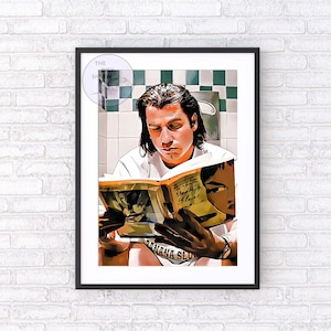 Vincent Vega Toilet Poster | Pulp Fiction Poster | Pulp Fiction