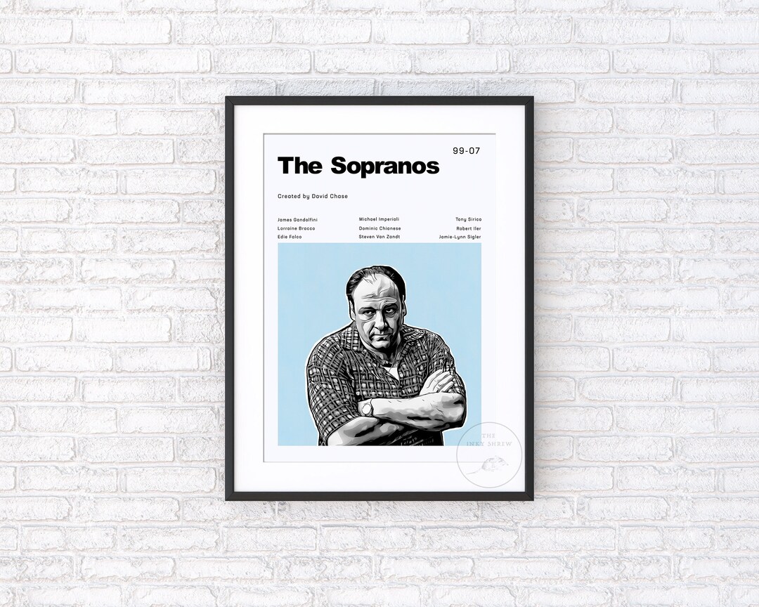 The Sopranos Minimalism Poster the Sopranos Poster Etsy