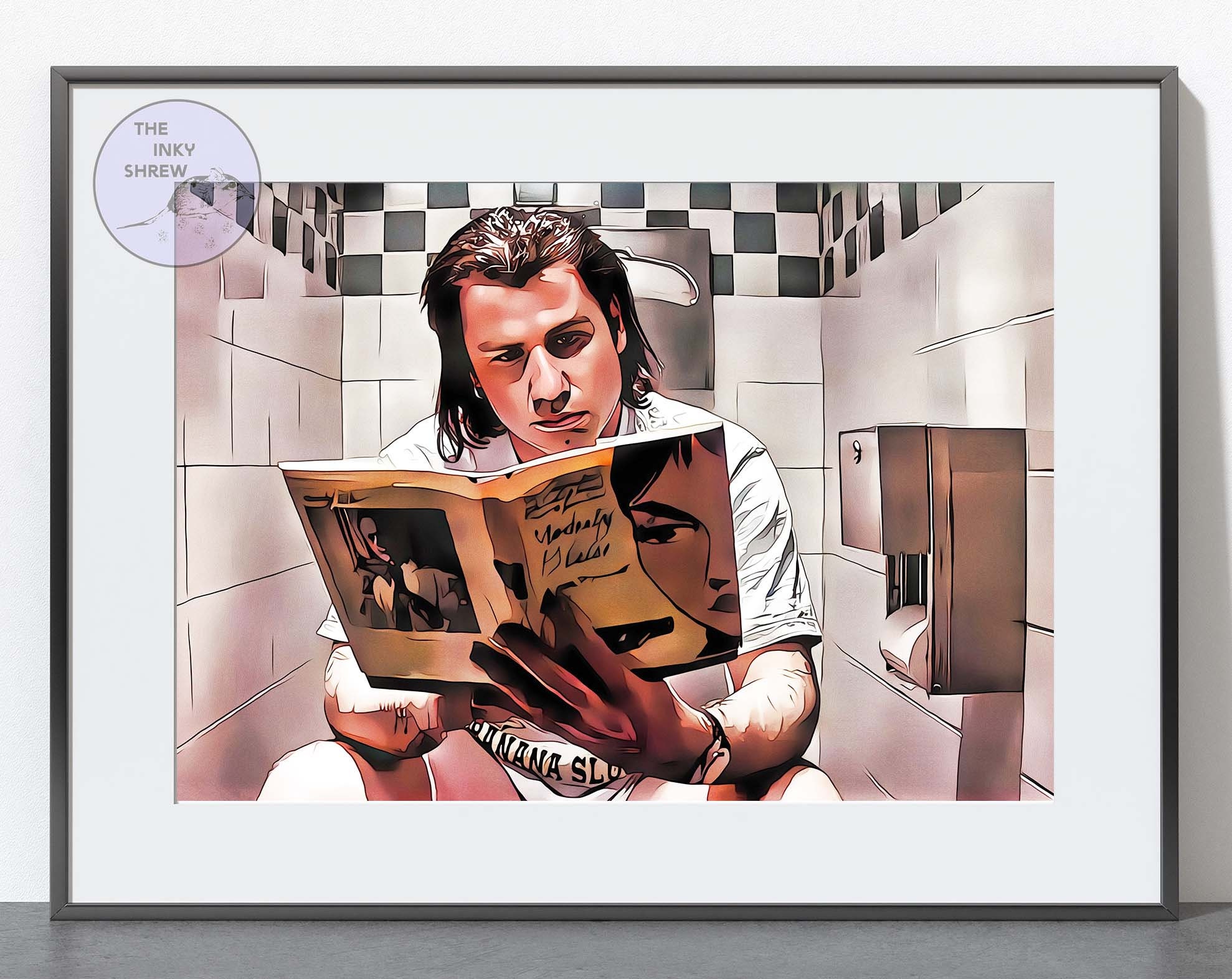 Vincent Vega Toilet Print Pulp Fiction Pulp Fiction Poster - Etsy