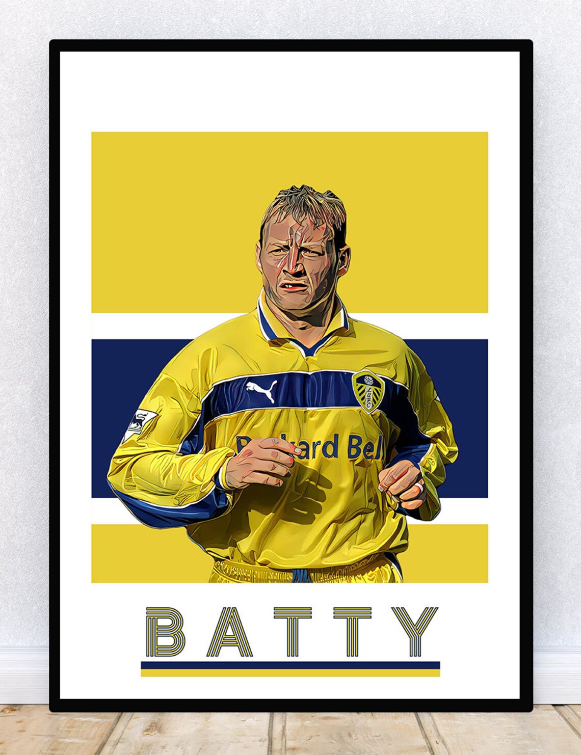 David Batty Leeds Leeds United LUFC Leeds Utd Leeds Art | Etsy