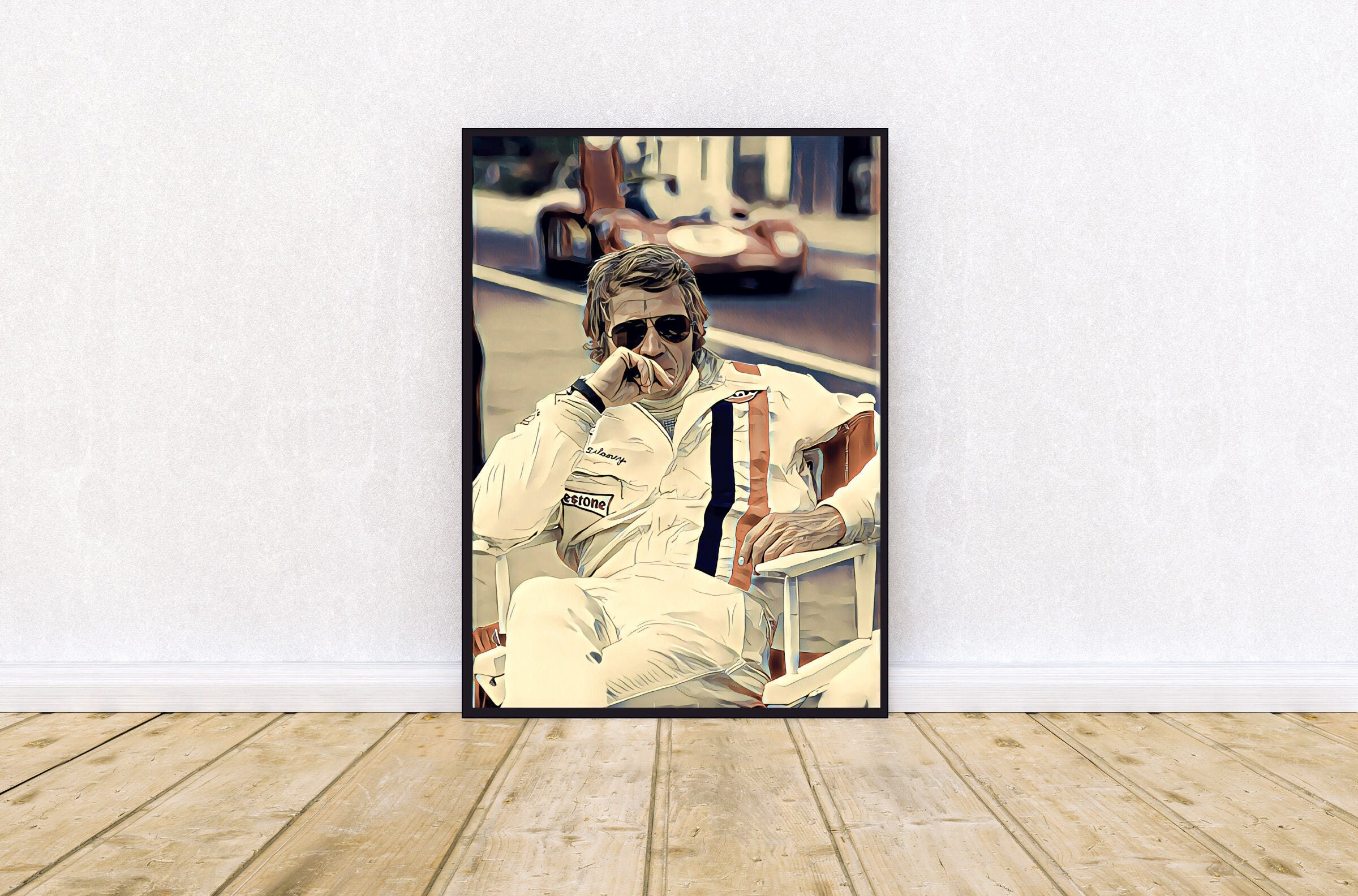 Steve McQueen Le Mans Art Steve McQueen Wall Art Le Mans | Etsy
