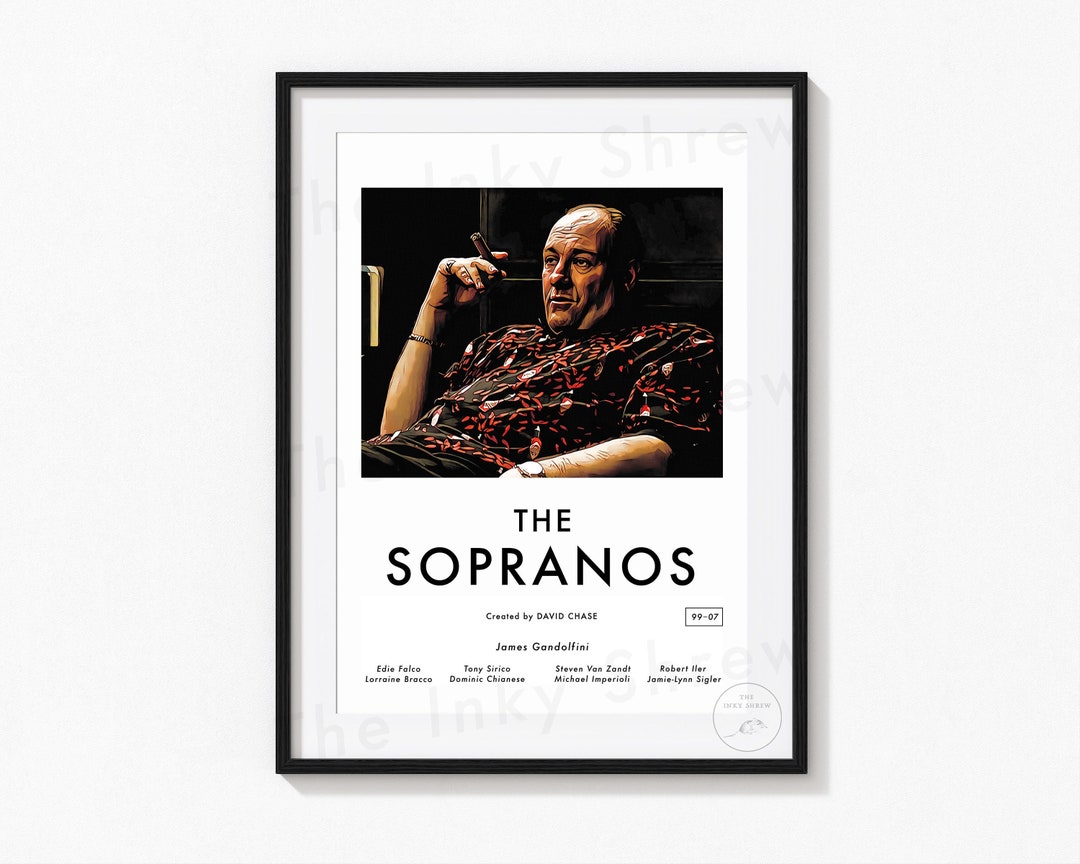 The Sopranos Minimalism Poster the Sopranos Poster Etsy