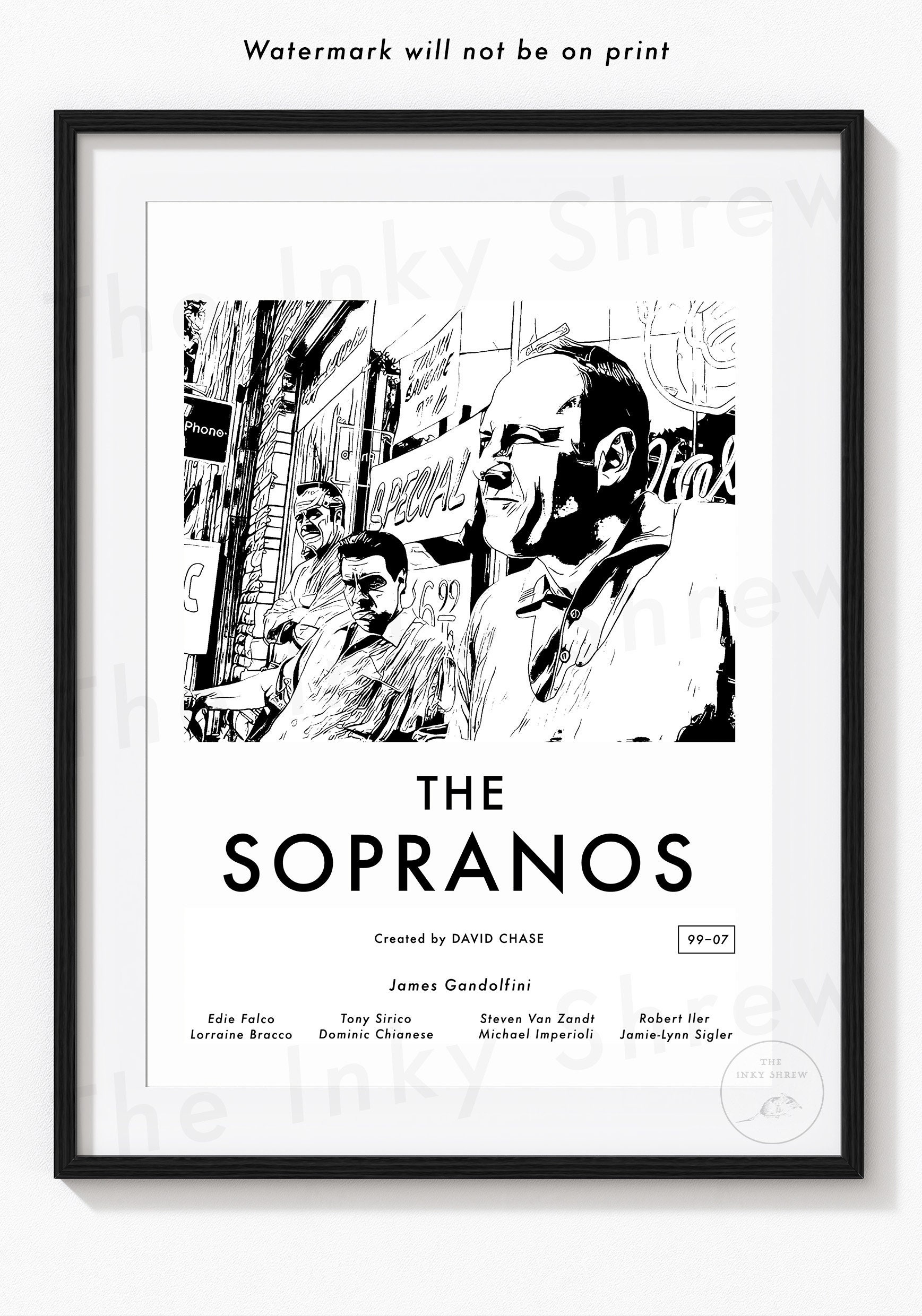 The Sopranos Minimalism Poster the Sopranos Poster Etsy Ireland