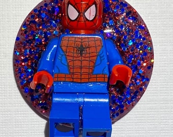 Custom Spiderman LEGO® Badge Reel, Keychain. Nurse, Doctor, Teacher Gift
