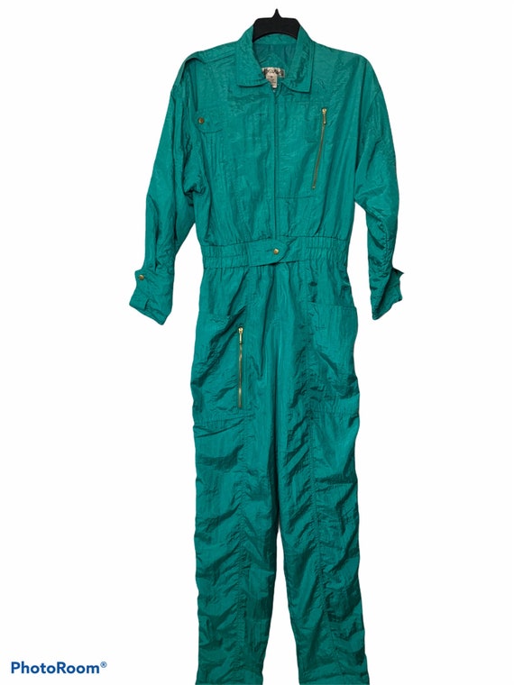 Vintage Nylon long sleeve coveralls Etsy