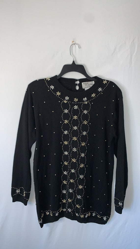 beaded sweater