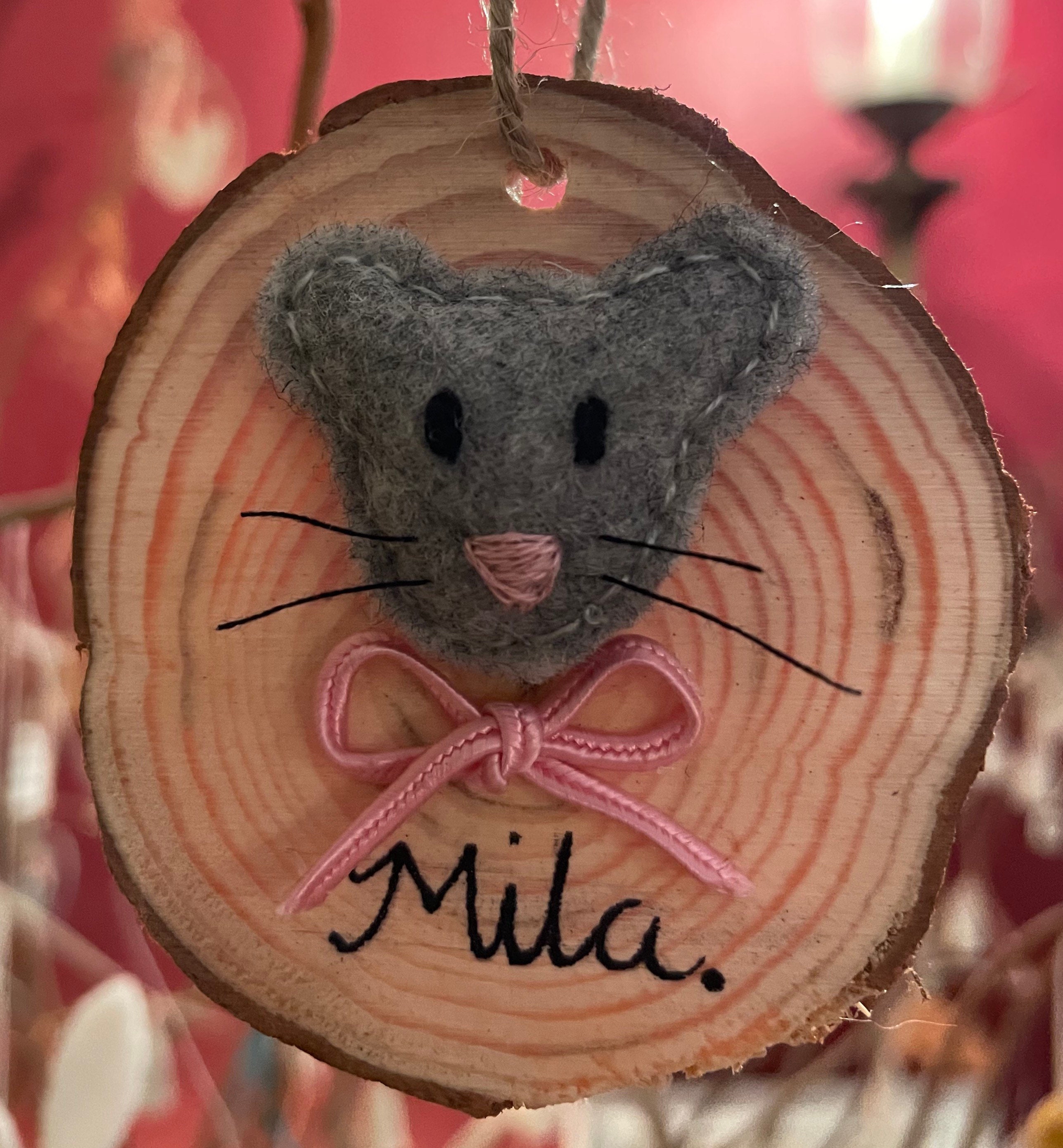 Personalised Mouse Animal Wall Hanging Nursery Wall Decor Etsy.de