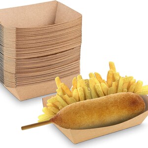 Carnival King 4 1/2 x 3 1/2 Small Kraft French Fry Bag - 500/Pack