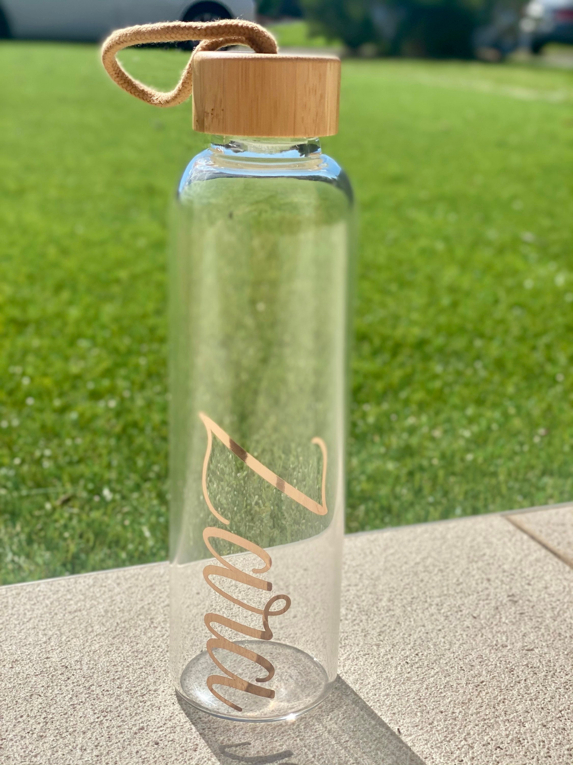 Personalised Glass Bottle Etsy