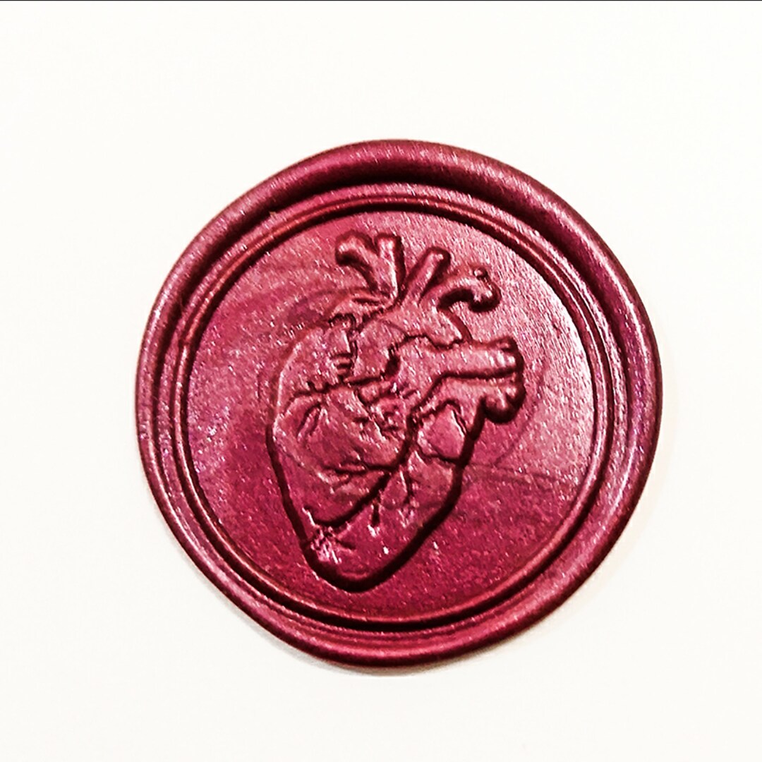  Yoption The Heart Wax Seal Stamp, Decorating on Wedding  Invitations Envelope Letter Wine Packages Valentine Card Seals (Heart)