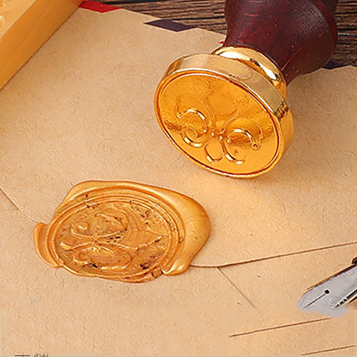 Custom Exquisite Wax Seal SetVintage StyleWax Stamp Kit For Etsy