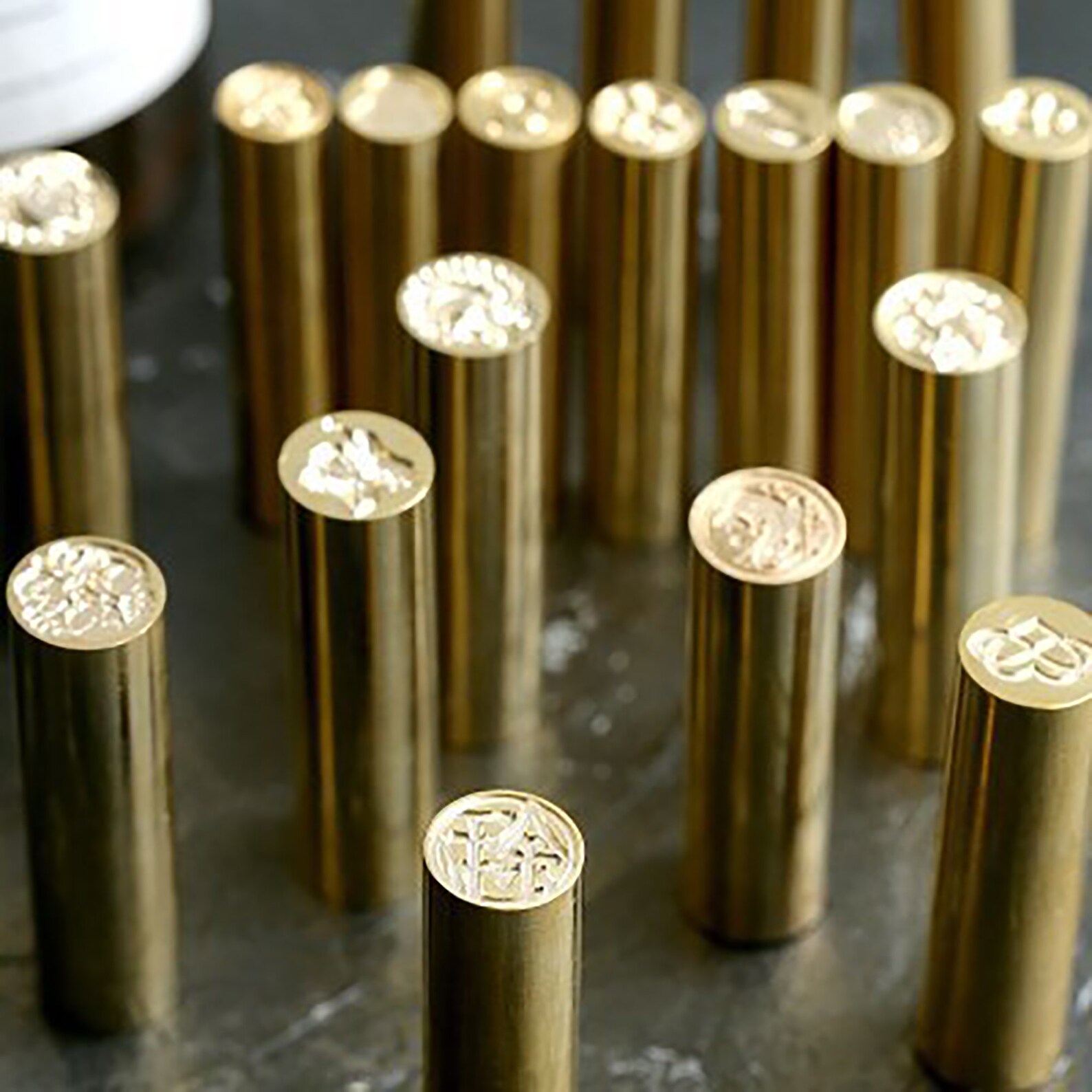 Mini Copper Pillar Wax Seal StampWax Seal Head Pattern Etsy