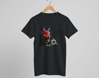 Premium Unisex T-Shirt mit Rundhalsausschnitt | Bella + Canvas 3001 Schwarz | "six/nine" front