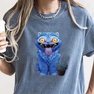 Kpop Demon Hunters tiger tshirt, Derpy tiger shirt, Huntrix, Funny K-Pop Fan Tee,Demon Hunter Merch, gift for kpop fan,