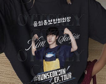 「ホログラムシール付正規品」BTS ジンRUNSEOKJIN ツアーTシャツ ホログラムシール付正規品」BTS ジンRUNSEOKJIN ツアーTシャツ
