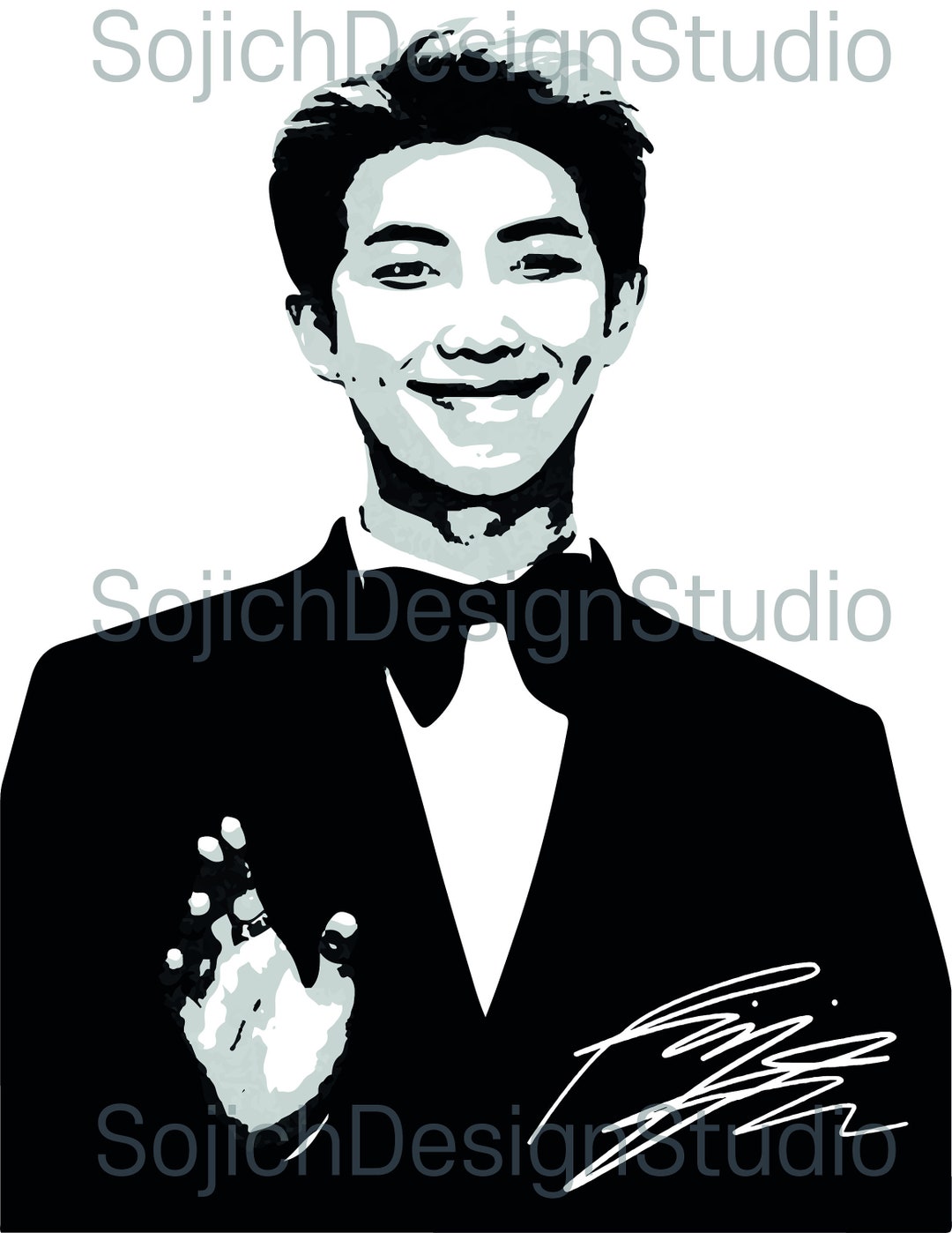 BTS RM With Signature SVG, Digital File - Etsy UK